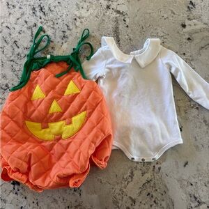 Pumpkin bubble and undershirt